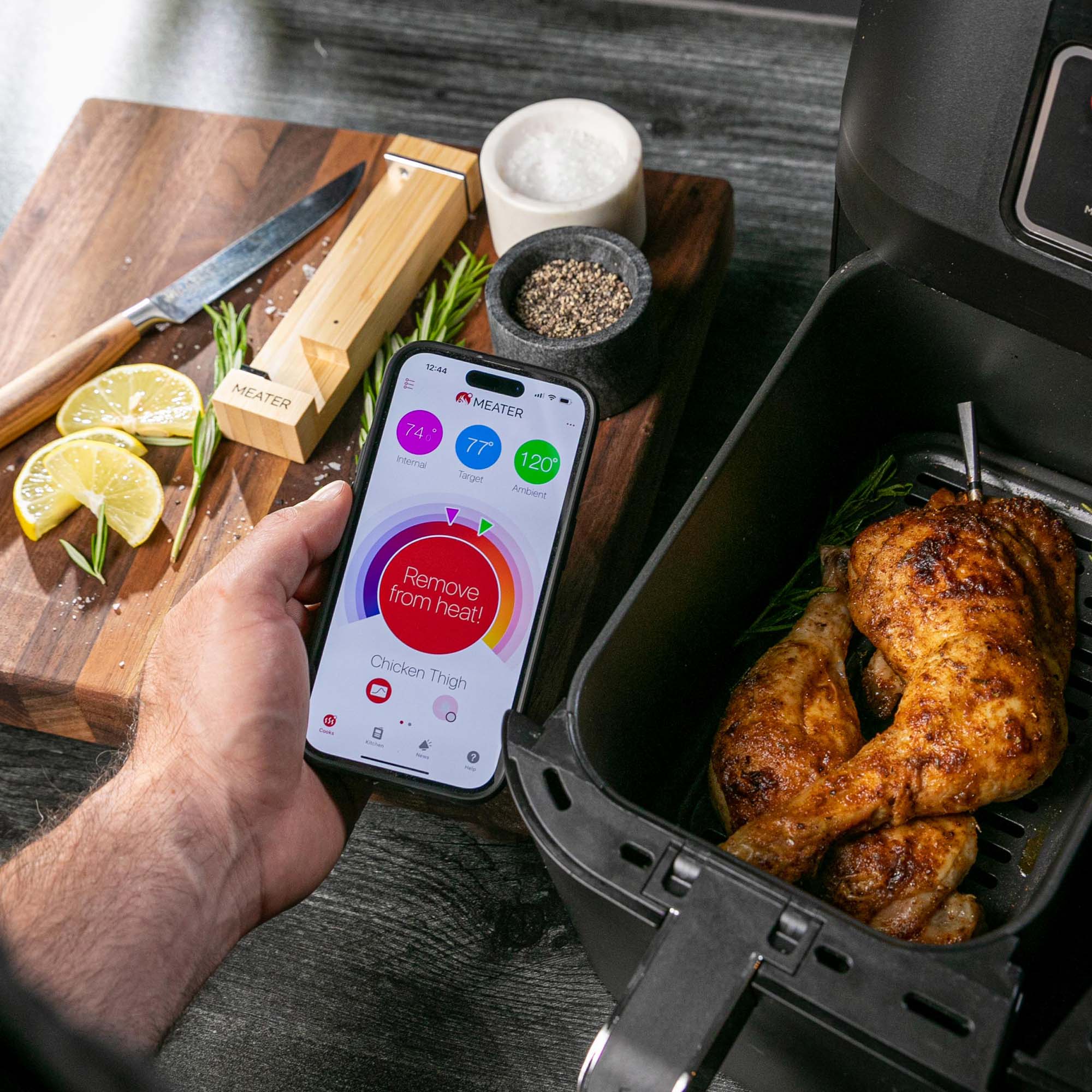 [New] MEATER 2 Plus: Direct Heat Grilling at 1000°F, Smart Meat  Thermometer, Long Bluetooth Range, 100% Waterproof, Precision Cooking,  Multi Sensors